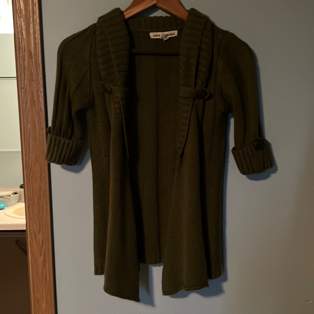 Dark green sweater